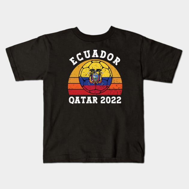 Ecuador World Cup Kids T-Shirt by footballomatic